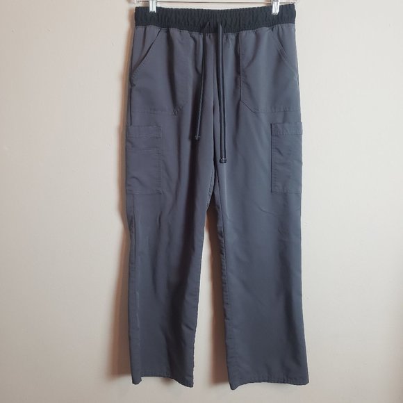 Scrubstar Pewter Gray Stretch Waist Scrub Pants Medium - Picture 1 of 8